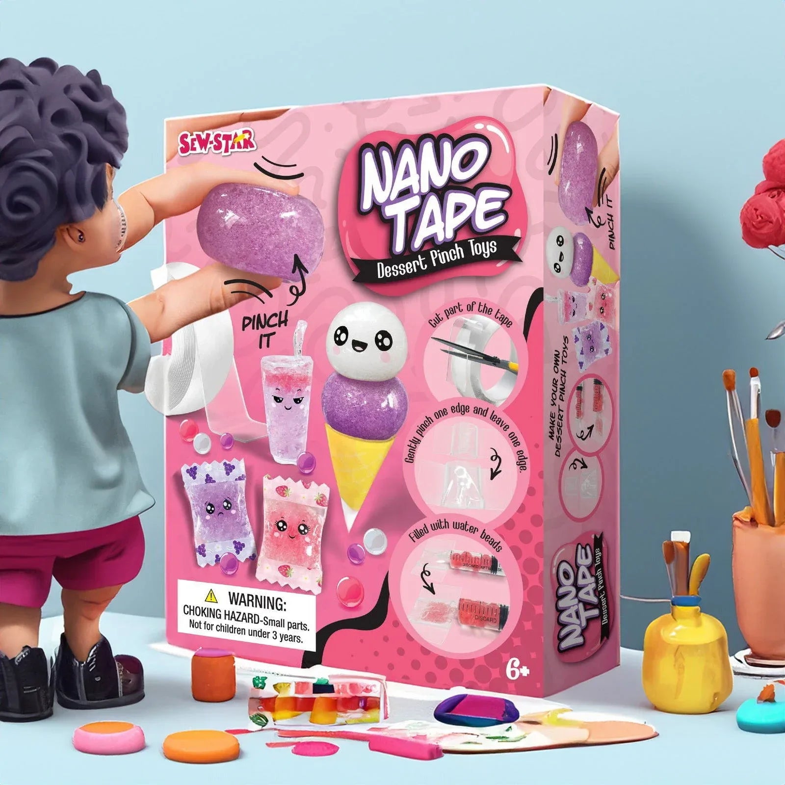 Nano Tape Bubble Pinch Toys - Sweet - Toys in kuwait
